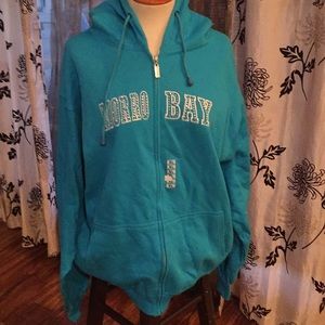 E.S.Y casual wear hoodie aqua blue size xlarge New